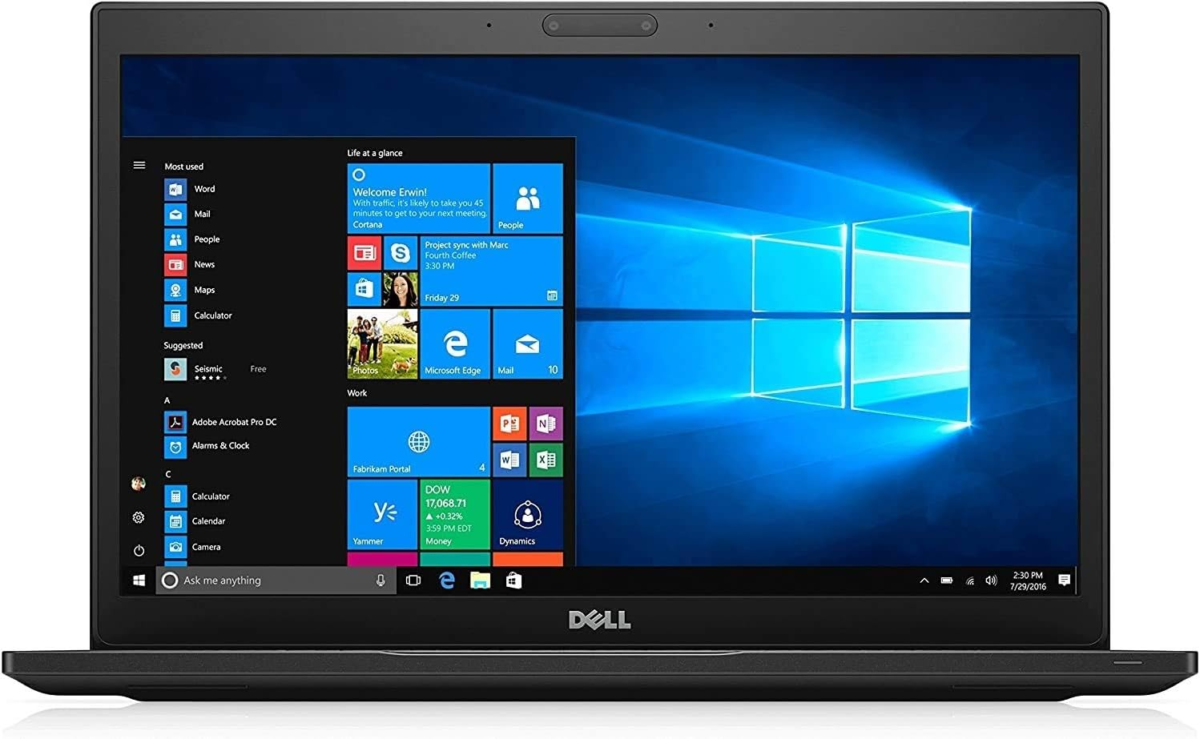 Dell Latitude 7480 Business Ultrabook - 14-Inch Touchscreen Display, Intel Core I5-6300U 2.4 Ghz 256GB SSD, 16GB DDR4, Webcam, Bluetooth, Windows 10 Professiona (Renewed) - Image 1