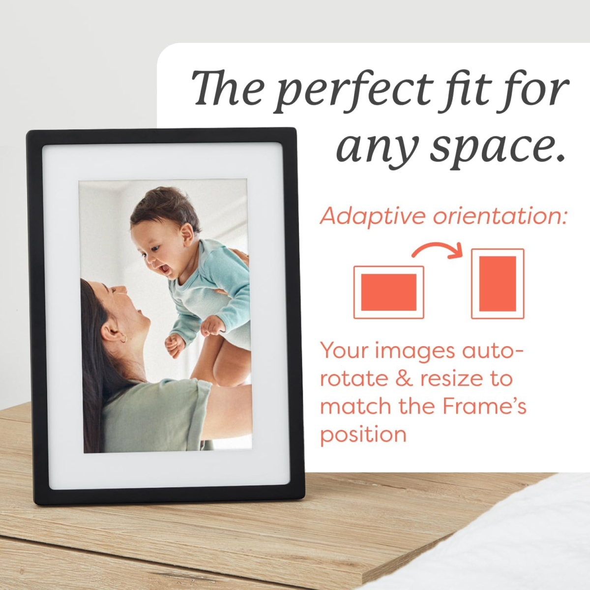 Digital Picture Frame - Wifi Enabled with Load from Phone Capability, Touch Screen Digital Photo Frame Display - Customizable Gift for Friends and Family - 10 Inch Black - Image 6