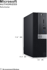 Dell Optiplex 7050 | Small Form Factor | Intel 6Th Gen I5-6500 | 16GB 2666Mhz DDR4 | 256GB Solid State Drive SSD | Windows 10 Professional (Renewed) - Image 3