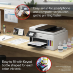 GX6021 All-In-One Wireless Supertank Printer-For Businesses [Print, Copy, Scan and ADF], White - Image 5