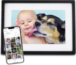 Digital Picture Frame - Wifi Enabled with Load from Phone Capability, Touch Screen Digital Photo Frame Display - Customizable Gift for Friends and Family - 10 Inch Black